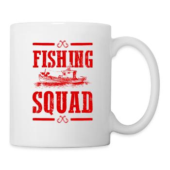 Escouade de pêche - Mug blanc - blanc - Droite