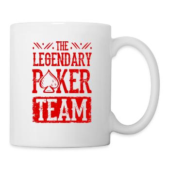 Équipe de poker - Mug blanc - blanc - Droite