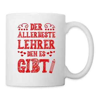 Allerbester Lehrer - Tasse - Weiß - Rechts