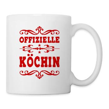 Premium Köchin - Tasse - Weiß - Rechts