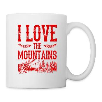 I Love the Mountains - Tasse - Weiß - Rechts