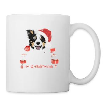 Marché de Noël Border Collie - Mug blanc - blanc - Droite