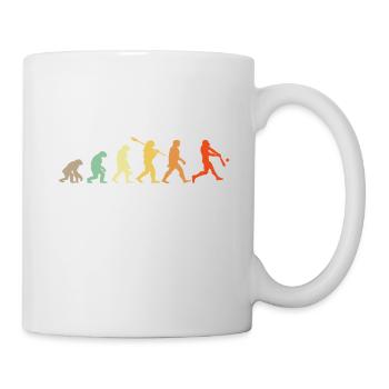 Baseball Evolution Baseball Spieler Geschenk - Tasse - Weiß - Rechts