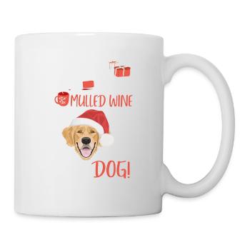 Golden Retriever vin chaud Noël - Mug blanc - blanc - Droite