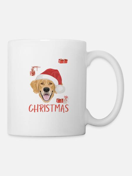 Golden Retriever Joyeux Noël - Mug blanc - blanc