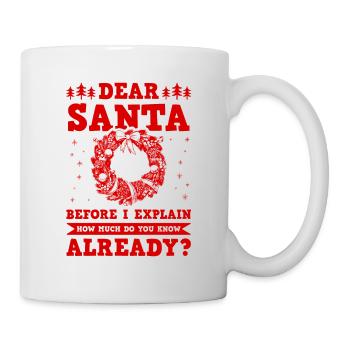 Dear Santa - Mug - white - Right