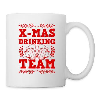 X-mas Drinking Team - Tasse - Weiß - Rechts