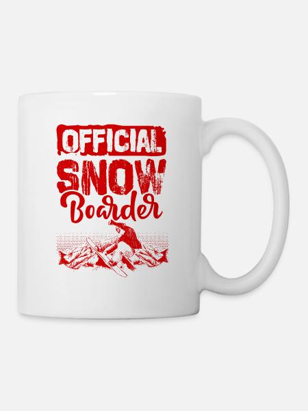 Official Snowboarder - Tasse - Weiß