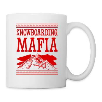Snowboarding Mafia - Tasse - Weiß - Rechts