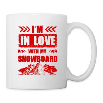 love Snowboarding - Tasse - Weiß - Rechts