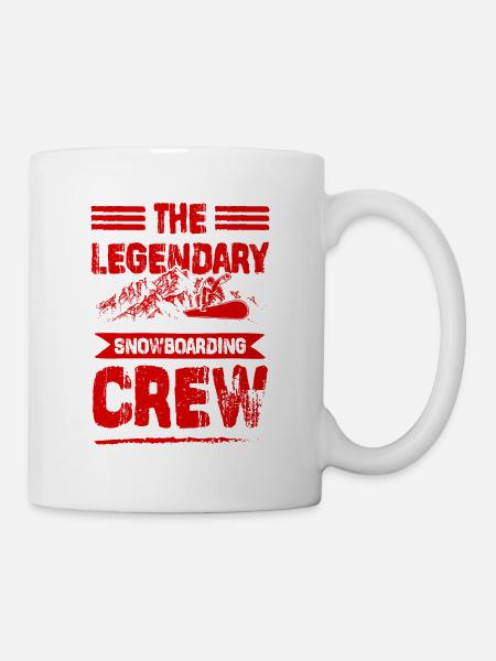 Legendary Snowboarding crew - Tasse - Weiß