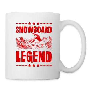 Snowboard Legend - Tasse - Weiß - Rechts