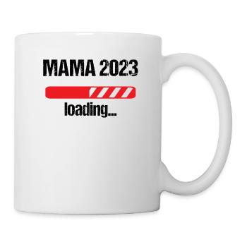 Mama 2023 Loading Schwangerschaft Bekanntgabe Baby - Tasse - Weiß - Rechts