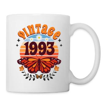 Rétro et Vintage 1993 Femme 30 Ans Anniversaire - Mug blanc - blanc - Droite