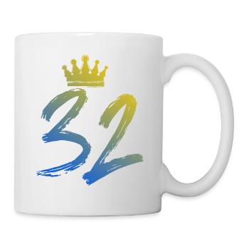 32 Number crown - Mug - white - Right