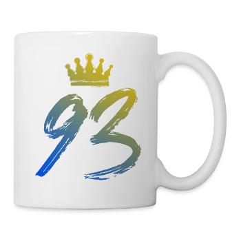 93 Couronne numérique - Mug blanc - blanc - Droite