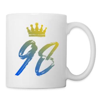 98 Couronne numérique - Mug blanc - blanc - Droite