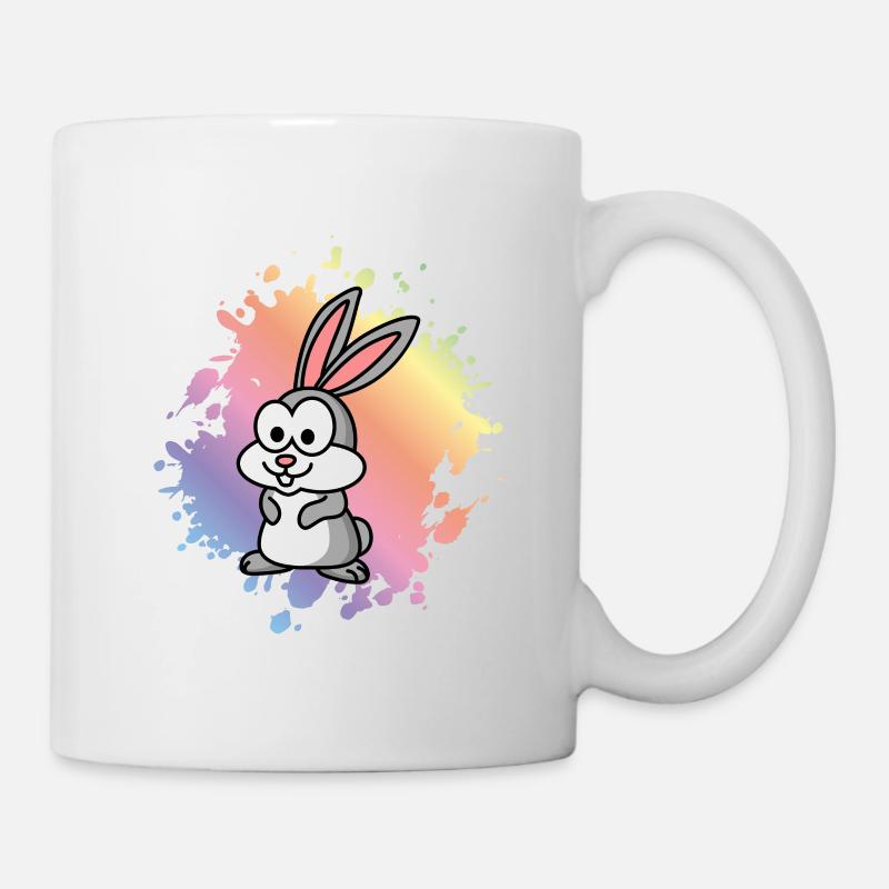 Hase Comic Tier - Tasse - Weiß