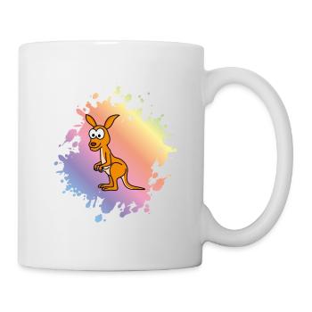 Kangaroo Comic - Tasse - Weiß - Rechts