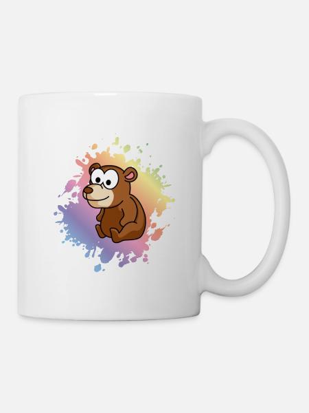 Bär Comic - Tasse - Weiß