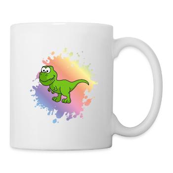 Dinosaur T-Rex Comic - Mug - white - Right