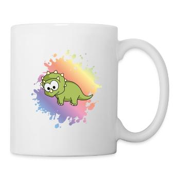 Dinosaure tricératops Comic - Mug blanc - blanc - Droite