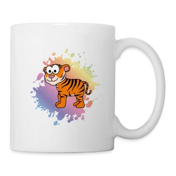Tiger Comic Animal - Mug - white - Right