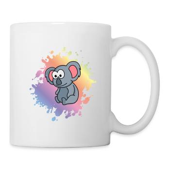 Koala Comic Tier - Tasse - Weiß - Rechts