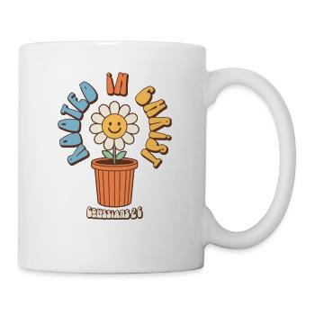 Rooted in christ Sonnenblume christliche Verse - Tasse - Weiß - Rechts
