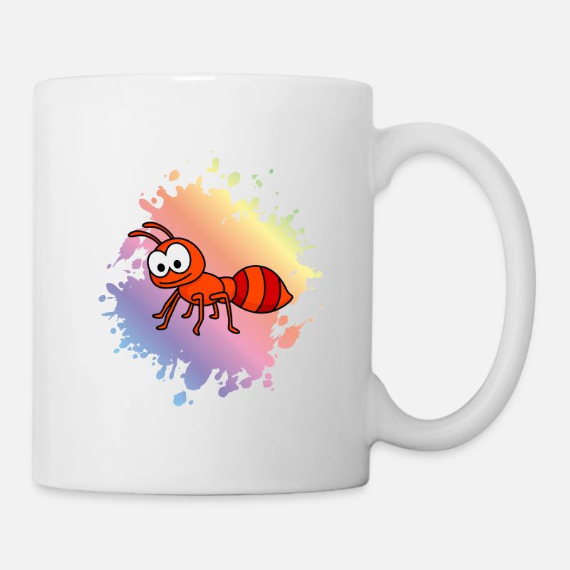 Ameise Comic Tier - Tasse - Weiß