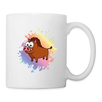 Wild Boar Comic Animal - Mug - white - Right