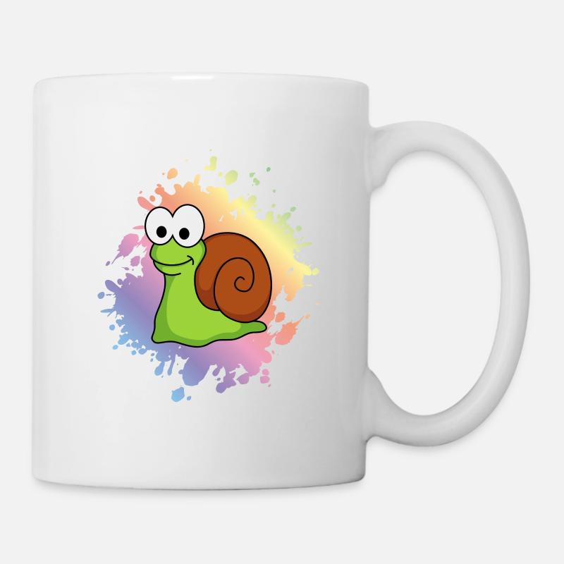 Schnecke Comic Tier - Tasse - Weiß