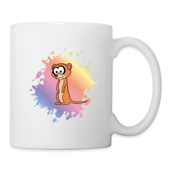 Suricate Comic Animal - Mug blanc - blanc - Droite