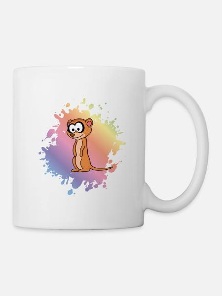 Suricate Comic Animal - Mug blanc - blanc