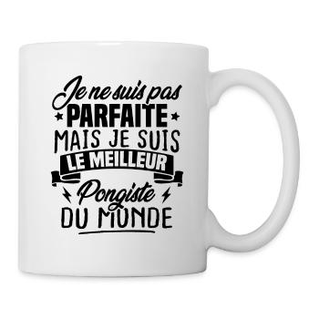 Pas parfaite mais le meilleur pongiste du monde - Mug blanc - blanc - Droite