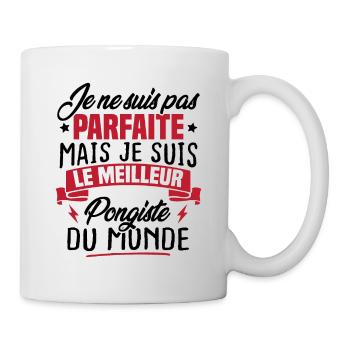 Pas parfaite mais le meilleur pongiste du monde - Mug blanc - blanc - Droite