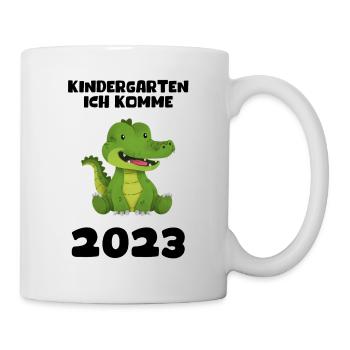 Kindergarten 2023 Ich Komme Mädchen Jungen Kita - Tasse - Weiß - Rechts