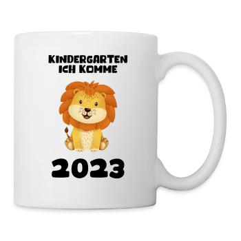 Kindergarten 2023 Ich Komme Mädchen Jungen Kita - Tasse - Weiß - Rechts
