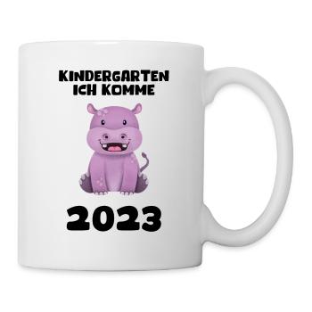 Kindergarten 2023 Ich Komme Mädchen Jungen Kita - Tasse - Weiß - Rechts