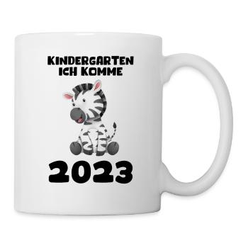 Kindergarten 2023 Ich Komme Mädchen Jungen Kita - Tasse - Weiß - Rechts