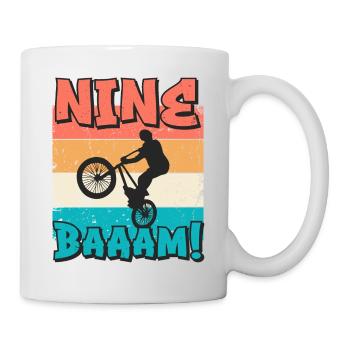 9. Geburtstag Bmx 9 Jahre Geschenk - Tasse - Weiß - Rechts