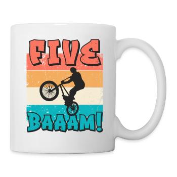 5. Geburtstag Bmx 5 Jahre Geschenk - Tasse - Weiß - Rechts