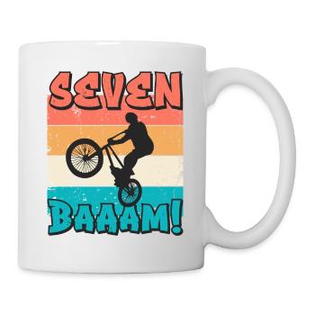7. Geburtstag Bmx 7 Jahre Geschenk - Tasse - Weiß - Rechts