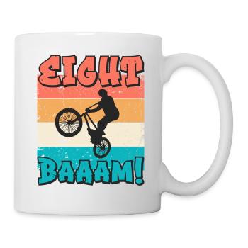 8 Geburtstag Bmx 8 Jahre Geschenk - Tasse - Weiß - Rechts
