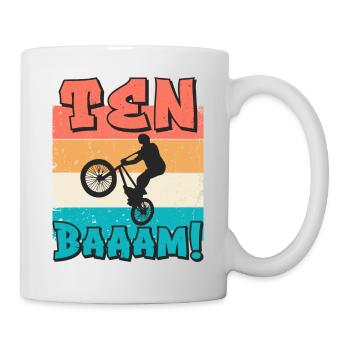 10 Geburtstag Bmx 10 Jahre Geschenk - Tasse - Weiß - Rechts