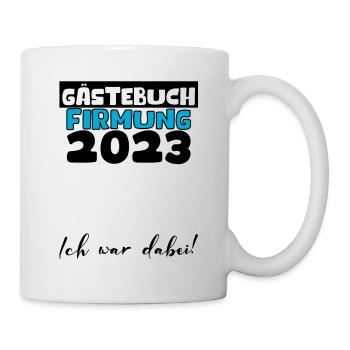 2023 Firmung Gästebuch Mädchen Jungen Jugendliche - Tasse - Weiß - Rechts