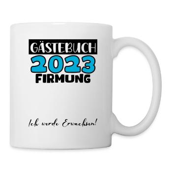 2023 Firmung Gästebuch Mädchen Jungen Jugendliche - Tasse - Weiß - Rechts