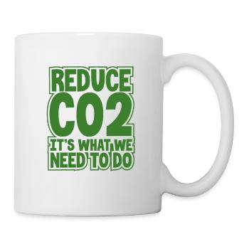 Umwelt Geschenkidee CO2 reduzieren Das ist es, was wir - Tasse - Weiß - Rechts