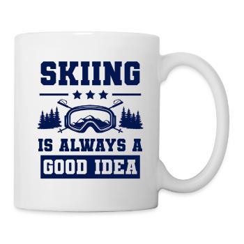 Ski Skiing - Mug - white - Right