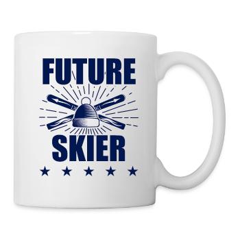 zukunft ski sport - Tasse - Weiß - Rechts